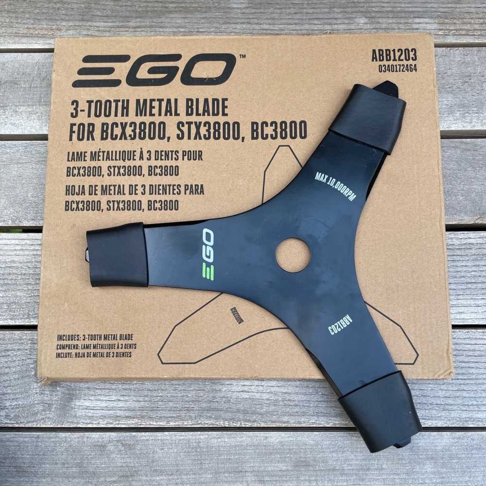 EGO ABB1203 3-Tooth Metal Brush Cutter Blade for BCX3800 STX3800 BC3800